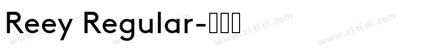 Reey Regular字体转换